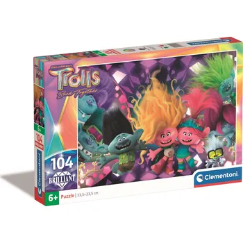 Puzzle PUZZLE 104 BRILLIANT TROLLŮ 3, CLEMENTONI