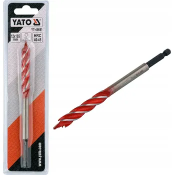 Vrták Vrták do dřeva čtyřbřitý 12mm HEX Yato