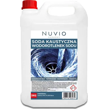 Čistič odpadu Louh sodný hydroxid sodný na čištění odpadů a sifonů 5 kg Nuvio