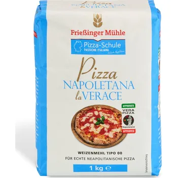 Domácí pekárna Friessinger Muehle Pizza mouka LA VERACE - Neapolský originál - Typ 00 - 1 kg, 1 kg