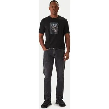 Pánské tričko BOSS T-Shirt Dobermann 50558965 Černá Regular Fit XXL