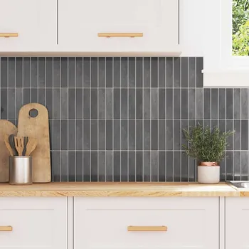 Dlažba vidaXL Obdélníková dlažba 50 pcs Šedá 29 x 22.9 cm Polyuretan a PET