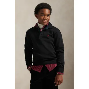 Chlapecké oblečení Dětské bavlněné tričko s dlouhým rukávem Polo Ralph Lauren 323981312002 černá 99X, vel. 163-174