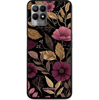 Pouzdro na mobilní telefon Lesklý kryt Mobiwear Glossy - Realme 8i - G170G Fialová kvítka (Prémiové lesklé pouzdro, obal, kryt Mobiwear Glossy na mobil Realme 8i - G170G Fialová kvítka, materiál Plast + TPU silikon - krytí po všech stranách, neošoupatelný potisk, tenké provedení,)