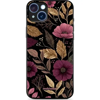 Pouzdro na mobilní telefon Lesklý kryt Mobiwear Glossy - Apple iPhone 15 Plus - G170G Fialová kvítka (Prémiové lesklé pouzdro, obal, kryt Mobiwear Glossy na mobil Apple iPhone 15 Plus - G170G Fialová kvítka, materiál Plast + TPU silikon - krytí po všech stranách, neošoupatelný)