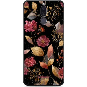 Pouzdro na mobilní telefon Lesklý kryt Mobiwear Glossy - Huawei Mate 10 Lite - G171G Zlatavé lístky a květy (Prémiové lesklé pouzdro, obal, kryt Mobiwear Glossy na mobil Huawei Mate 10 Lite - G171G Zlatavé lístky a květy, materiál Plast + TPU silikon - krytí po všech stranách,)
