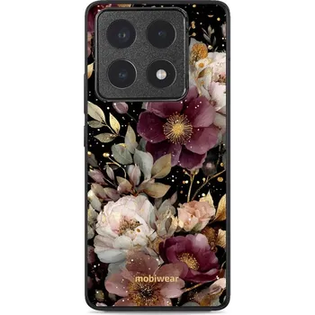 Lesklý kryt Mobiwear Glossy - Xiaomi 14T Pro - G169G Zlatavé kvítky (Prémiové lesklé pouzdro, obal, kryt Mobiwear Glossy na mobil Xiaomi 14T Pro - G169G Zlatavé kvítky, materiál Plast + TPU silikon - krytí po všech stranách, neošoupatelný potisk, tenké)