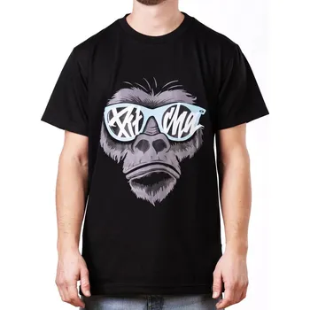 Pánské tričko PITCHA triko GORILLA black/turquoise - 2XL