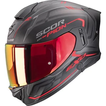 Helma na motorku SCORPION přilba EXO-530 AIR Slope matt black/red - 2XL