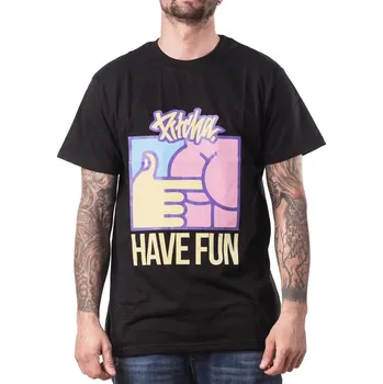 Pánské tričko PITCHA triko HAVE FUN black - 2XL