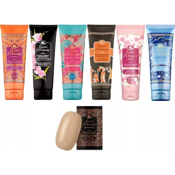 Mýdlo Sada sprchový gel TESORI D'ORIENTE MIX 6 x 250 ml + mýdlo DÁREK
