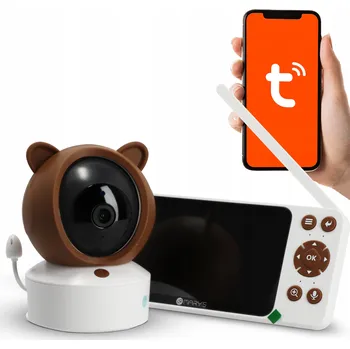 Bezpečnostní kamera MARY'S MW61499 Elektronická chůvička 2v1 Medvídek hnědý WIFI TUYA