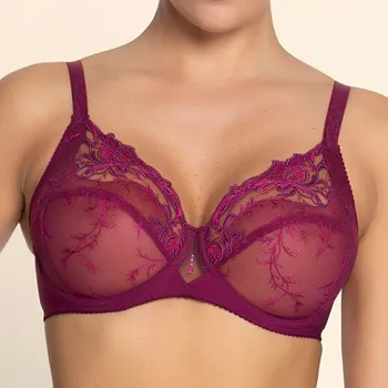 Podprsenka Lise Charmel - Source beaute podprsenka vysoká nevyztužená source amarante 85G BCH6172