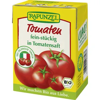 Sušená zelenina Rapunzel Krájená rajčata Tetra Pak 390 g bio BIO VEGAN BEZLEPEK Množství: 1 ks