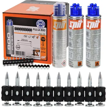 Hřebík Hřebíky do nastřelovací pistole SPIT PULSA C6-25 + plyn P800, 1500 ks