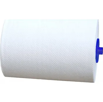 Papírový ručník Papírové ručníky bílé, 2vrstvé, 120 m, 6 rolí s adaptérem Merida RAB409