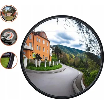 Zrcadlo ZRCADLO DOPRAVNÍ SKLADOVÉ 30CM 300MM + DRŽÁK