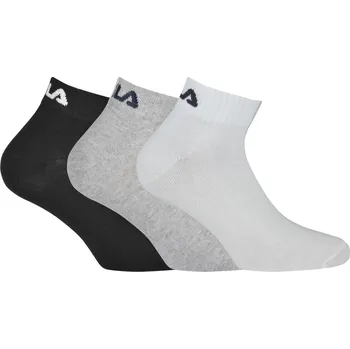 Pánské ponožky Ponožky FILA Quarter 3-pack Wht-Gry-Blk 43-46