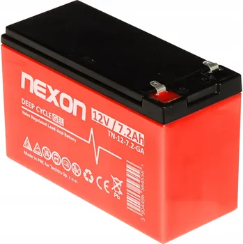 Záložní baterie Gelový akumulátor Nexon GEL Deep Cycle 12V 7,2Ah VRLA Bezúdržbová (7Ah)