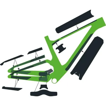 rám kola SYNCROS Frame Protection Kit Spark Carbon čiré lesklé