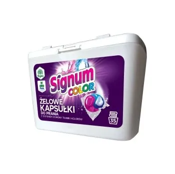 Prací prostředek SIGNUM prací gelové Kapsle 35 ks barevné