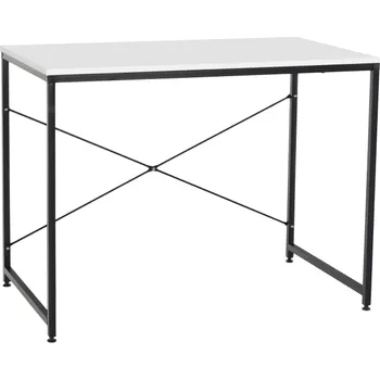 Psací stůl Psací stůl, bílá/černá, 90x60 cm, MELLORA