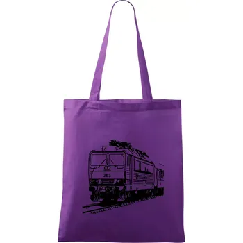 Vlak 363 - Taška bavlněná - 42 x 38 cm ( Fialová )
