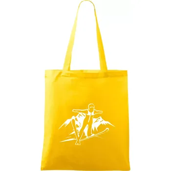 Letící skokan bílý - Taška bavlněná - 42 x 38 cm ( Žlutá )