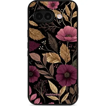 Lesklý kryt Mobiwear Glossy - Google Pixel 9A - G170G Fialová kvítka (Prémiové lesklé pouzdro, obal, kryt Mobiwear Glossy na mobil Google Pixel 9A - G170G Fialová kvítka, materiál Plast + TPU silikon - krytí po všech stranách, neošoupatelný potisk, tenké)
