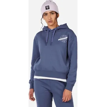 Pánská mikina Rossignol W WATERFALL H RELAX SWEATSHIRT-TRUE NIGHT BLUE-mikina - 00L
