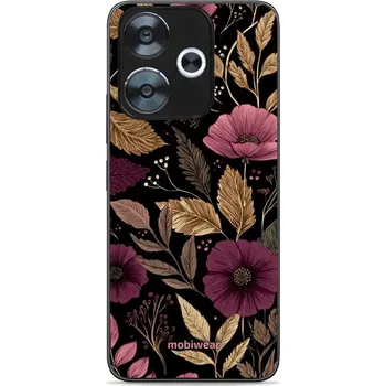 Pouzdro na mobilní telefon Lesklý kryt Mobiwear Glossy - Xiaomi Redmi 13 - G170G Fialová kvítka (Prémiové lesklé pouzdro, obal, kryt Mobiwear Glossy na mobil Xiaomi Redmi 13 - G170G Fialová kvítka, materiál Plast + TPU silikon - krytí po všech stranách, neošoupatelný potisk, tenké)