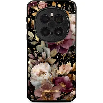 Pouzdro na mobilní telefon Lesklý kryt Mobiwear Glossy - Honor Magic7 Pro 5G - G169G Zlatavé kvítky (Prémiové lesklé pouzdro, obal, kryt Mobiwear Glossy na mobil Honor Magic7 Pro 5G - G169G Zlatavé kvítky, materiál Plast + TPU silikon - krytí po všech stranách, neošoupatelný potisk