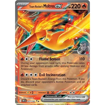 Karetní hra Team Rocket's Moltres ex 031/182 - Destined Rivals