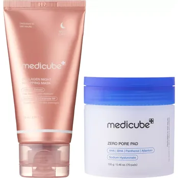 Pleťová maska Medicube - Vyhlazující noční sada - 155 ml + 75 ml