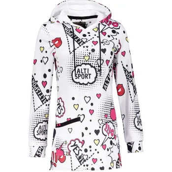 Dámská mikina Dámská mikina ALTISPORT GITA BÍLÁ XXXL