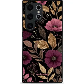 Pouzdro na mobilní telefon Lesklý kryt Mobiwear Glossy - Samsung Galaxy S24 Ultra - G170G Fialová kvítka (Prémiové lesklé pouzdro, obal, kryt Mobiwear Glossy na mobil Samsung Galaxy S24 Ultra - G170G Fialová kvítka, materiál Plast + TPU silikon - krytí po všech stranách,)