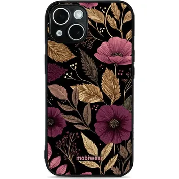 Pouzdro na mobilní telefon Lesklý kryt Mobiwear Glossy - Apple iPhone 14 - G170G Fialová kvítka (Prémiové lesklé pouzdro, obal, kryt Mobiwear Glossy na mobil Apple iPhone 14 - G170G Fialová kvítka, materiál Plast + TPU silikon - krytí po všech stranách, neošoupatelný potisk, tenké)