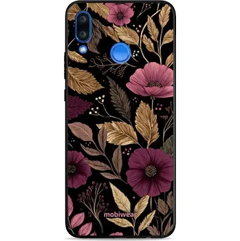Pouzdro na mobilní telefon Lesklý kryt Mobiwear Glossy - Huawei Nova 3 - G170G Fialová kvítka (Prémiové lesklé pouzdro, obal, kryt Mobiwear Glossy na mobil Huawei Nova 3 - G170G Fialová kvítka, materiál Plast + TPU silikon - krytí po všech stranách, neošoupatelný potisk, tenké)
