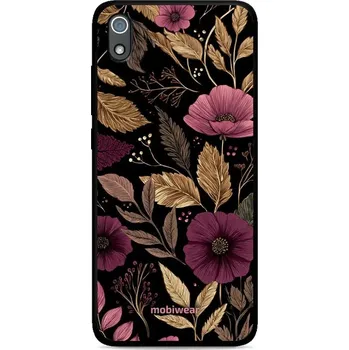 Lesklý kryt Mobiwear Glossy - Xiaomi Redmi 7A - G170G Fialová kvítka (Prémiové lesklé pouzdro, obal, kryt Mobiwear Glossy na mobil Xiaomi Redmi 7A - G170G Fialová kvítka, materiál Plast + TPU silikon - krytí po všech stranách, neošoupatelný potisk, tenké)