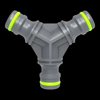 Hadicová spojka T-rozdělovač Rozdělovač pro zahradní hadice, trojitý konektor STR STALCO GARDEN