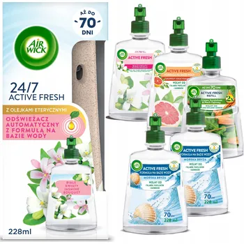 Osvěžovač vzduchu Air Wick Active Fresh Osvěžovač Vzduchu Kompletní Sada + 5x Náhradní Náplň