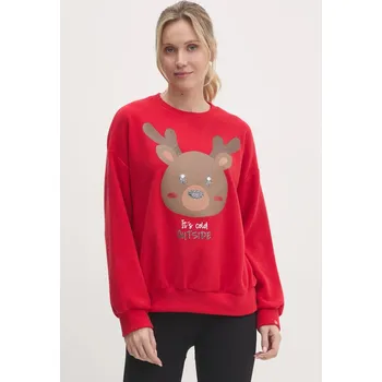 Pánská móda Pyžamová mikina United Colors of Benetton 3DFQ3M06R červená 33X, vel. M