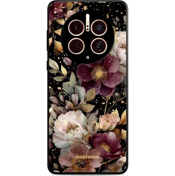 Pouzdro na mobilní telefon Lesklý kryt Mobiwear Glossy - Huawei Mate 50 Pro - G169G Zlatavé kvítky (Prémiové lesklé pouzdro, obal, kryt Mobiwear Glossy na mobil Huawei Mate 50 Pro - G169G Zlatavé kvítky, materiál Plast + TPU silikon - krytí po všech stranách, neošoupatelný potisk,)