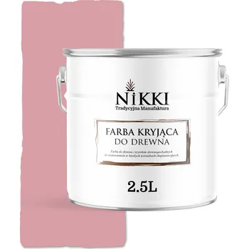 Lak na dřevo BARVA NA DŘEVO KRYCÍ NA DVEŘE RENOVACE RŮŽOVÁ SVĚTLÁ RAL3015 SATÉN 2,5L UV