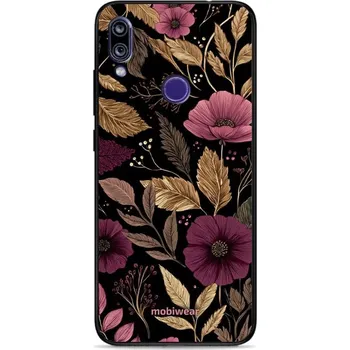 Pouzdro na mobilní telefon Lesklý kryt Mobiwear Glossy - Xiaomi Redmi 7 - G170G Fialová kvítka (Prémiové lesklé pouzdro, obal, kryt Mobiwear Glossy na mobil Xiaomi Redmi 7 - G170G Fialová kvítka, materiál Plast + TPU silikon - krytí po všech stranách, neošoupatelný potisk, tenké)