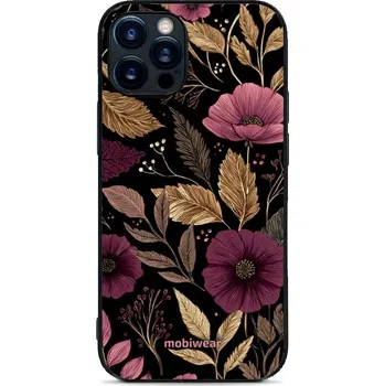 Pouzdro na mobilní telefon Lesklý kryt Mobiwear Glossy - Apple iPhone 12 Pro - G170G Fialová kvítka (Prémiové lesklé pouzdro, obal, kryt Mobiwear Glossy na mobil Apple iPhone 12 Pro - G170G Fialová kvítka, materiál Plast + TPU silikon - krytí po všech stranách, neošoupatelný potisk