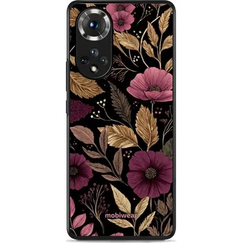 Pouzdro na mobilní telefon Lesklý kryt Mobiwear Glossy - Honor 50 / Huawei Nova 9 - G170G Fialová kvítka (Prémiové lesklé pouzdro, obal, kryt Mobiwear Glossy na mobil Honor 50 / Huawei Nova 9 - G170G Fialová kvítka, materiál Plast + TPU silikon - krytí po všech stranách,)