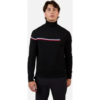 Pánský svetr Rossignol ODYSSEUS HZ MERINO BLACK pánský lyžařský svetr - 4XL