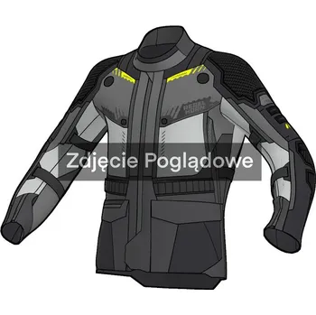 Moto bunda REBELHORN bunda PATROL 2 black/grey/fluo yellow - 7XL
