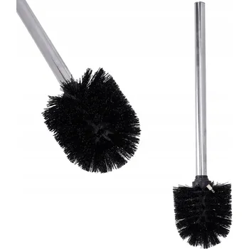 WC štětka Náhradní hlavice kartáče na WC do toalety s držákem, stříbrná, 35 cm